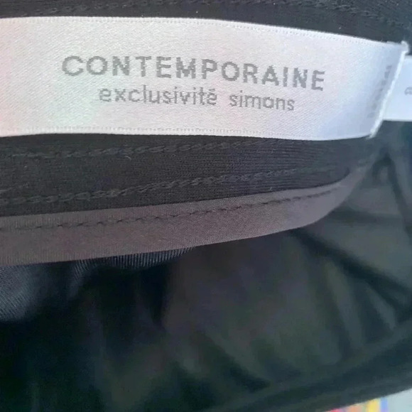 Contemporaine black, winter weight, A line skirt with  four-way stretch - Picture 3 of 6